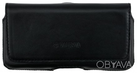 Кожаный футляр на пояс Valenta для смартфона Meizu U20. Чехол закрывается клапан. . фото 1