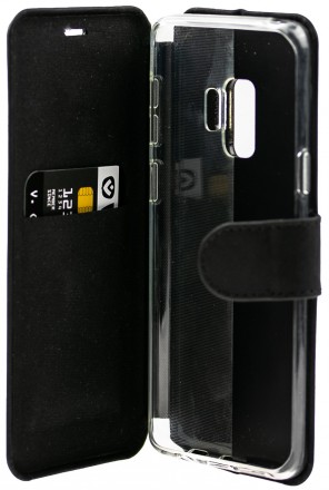 Кожаный чехол-книжка Valenta для смартфона Samsung Galaxy s9 Black. Выполнен акс. . фото 4