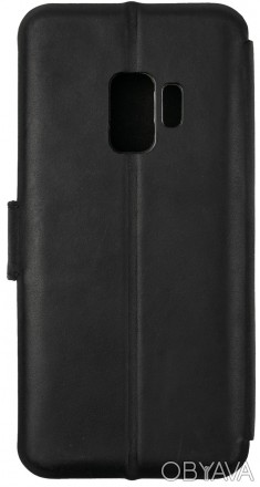 Кожаный чехол-книжка Valenta для смартфона Samsung Galaxy s9 Black. Выполнен акс. . фото 1