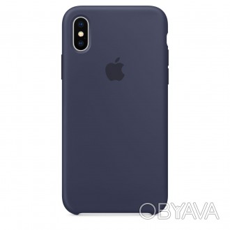 Модный, стильный чехол Apple Silicone Case для iPhone X/Xs Midnight Blue создаст. . фото 1