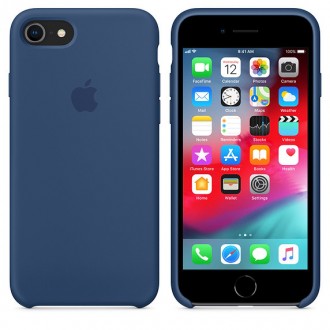 Модный, стильный чехол Apple Silicone Case для iPhone 7 Blue Cobalt создаст вам . . фото 4