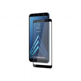 Качественное защитное стекло iPaky для Samsung A605 (A6 Plus 2018). Цвет - Black. . фото 3