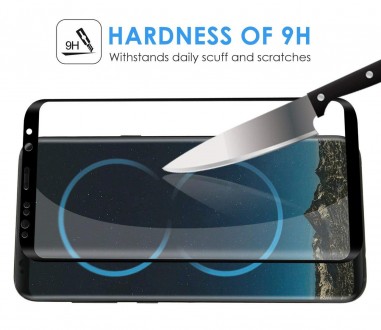 Защитное стекло для Samsung Galaxy S8 изготовлено производителем с учетом всех п. . фото 6