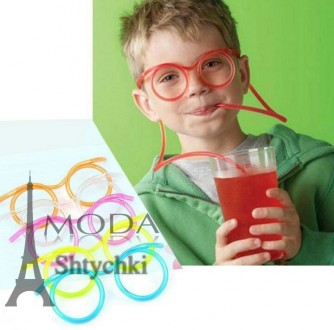 Веселые детские очки - трубочки для напитков, когда Ваш ребенок делает глоток на. . фото 2