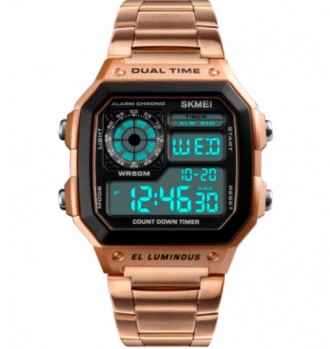 Skmei - бренд качественных наручных часов. Данные часы легко выдержат погружение. . фото 2