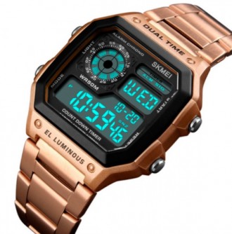 Skmei - бренд качественных наручных часов. Данные часы легко выдержат погружение. . фото 3