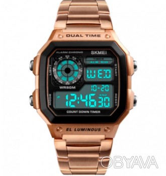Skmei - бренд качественных наручных часов. Данные часы легко выдержат погружение. . фото 1