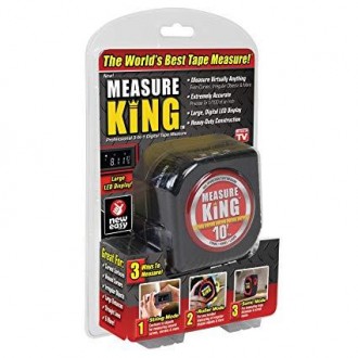 Рулетка Measure King 3 в 1 - универсальный инструмент. Подходит для замеров прям. . фото 2