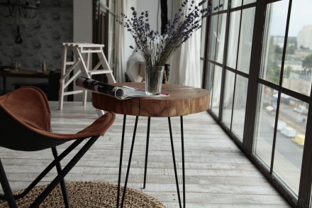 Уникальные журнальные столы из твердой древесины. Кофейный стол изготовлен из ду. . фото 3