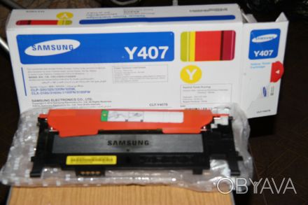 картриджи Samsung CLT-Y407S для Samsung CLP-320 / CLP-320N / CLP-325 / CLP-325W . . фото 1
