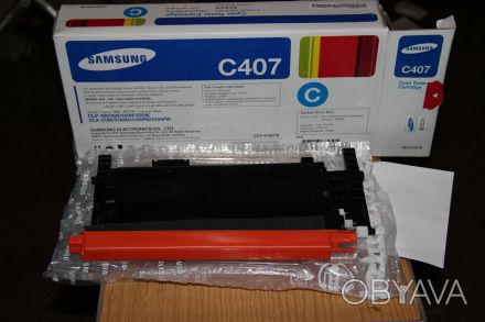 картриджи Samsung CLT-C407S для Samsung CLP-320 / CLP-320N / CLP-325 / CLP-325W . . фото 1