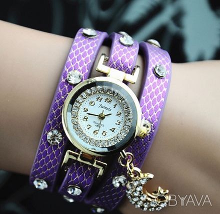 Отличные наручные часы-браслет ,несколько раз накручиваются на руку. Есть разные. . фото 1