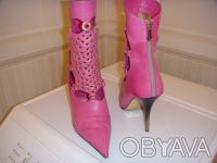 Продам итальянские кожаные полусапожки Loriblu розового цвета 37 размера в очень. . фото 4