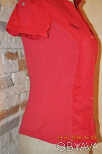 Красивая приталенная блуза-стретч с коротким рукавом John Baner от Bonprix, с от. . фото 8