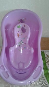 Ванночка с горкой для купания Вашего малыша. Детская ванночка 84 см.сиреневого ц. . фото 7