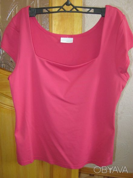 Продам в хорошому стані футболку,насичена рожева,тканина приємна до тіла(схожа н. . фото 1
