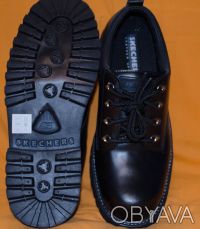 Кожаные, очень добротные ,неубиваемые туфли  Skechers, оригинал, привезены из Ам. . фото 11