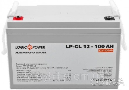 【Гелевый аккумулятор LogicPower LP-GL 12-100 AH】 — лучшая цена и Бесплатная дост. . фото 1