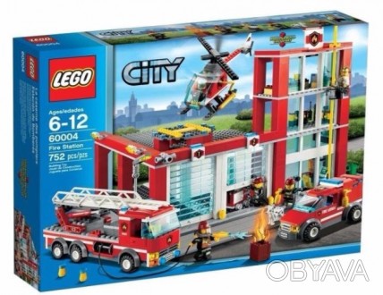 LEGO CITY 60004 ПОЖАРНАЯ ЧАСТЬ Характеристики: • пол: мальчики • тип: . . фото 1