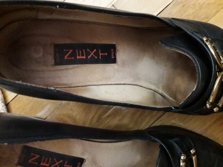 Туфлі Next,  з натуральної шкіри, виробництво Іспанія, чорного кольору, розмір 3. . фото 4
