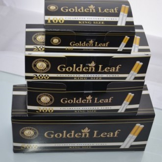 Гильзы для набивки табаком Golden Leaf, производства Польша, в упаковке 100 штук. . фото 2