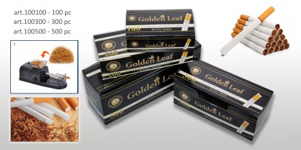 Гильзы для набивки табаком Golden Leaf, производства Польша, в упаковке 100 штук. . фото 8