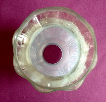 Плафон Бутон. Для светильников и бра. СССР. 
Комбинированное стекло.
Высота 17. . фото 7