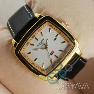 Наручные мужские часы (копия) Tissot 1853-2 Black-Gold-White. . фото 1
