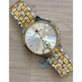 Мужские наручные часы (копия) Tommy Hilfiger 6670 Silver-Gold-Silver. . фото 2