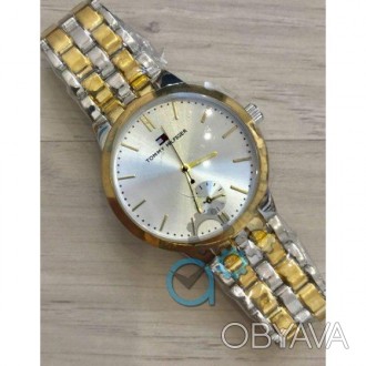 Мужские наручные часы (копия) Tommy Hilfiger 6670 Silver-Gold-Silver. . фото 1
