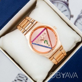 Женские наручные часы (копия) Guess 7156 Pink Gold. . фото 1