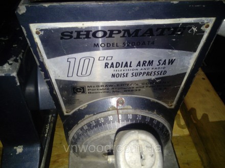 
Радиальный торцовочный станок ShopMate Model 5200AT4
Радиальный торцовочный ста. . фото 6