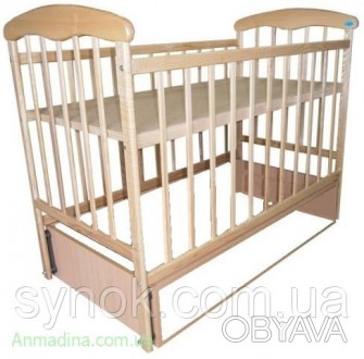 Детская кроватка "Наталка" с маятником Удобная и безопасная, лакированная кроват. . фото 1