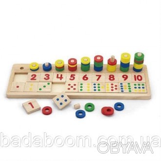 Научиться считать можно легко и весело в процессе игры. Обучающая игрушка Viga T. . фото 1