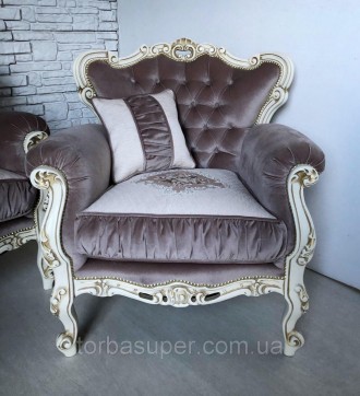 Мягкая часть барокко из Европы по доступной цене.
Гарнитур мягкой мебели в стиле. . фото 6