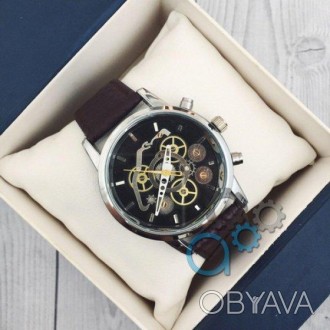 Наручные мужские часы (копия) Sceleton-Abertime Black-Silver-Black. . фото 1