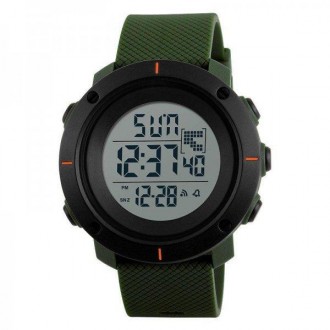 Мужские спортивные часы (копия) Skmei 1213 Black-Military. . фото 2
