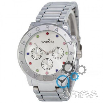 Женские наручные часы (копия) Pandora All Silver. . фото 1