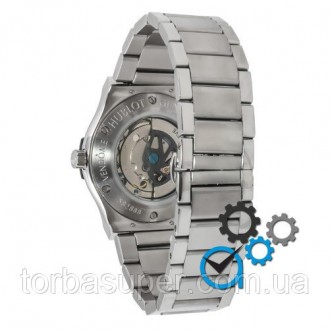 Механические часы мужские Hublot Silver-Black-Silver. . фото 3