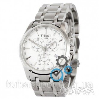 Механические часы мужские Tissot T-Classic Couturier Chronograph Steel Silver-Wh. . фото 1