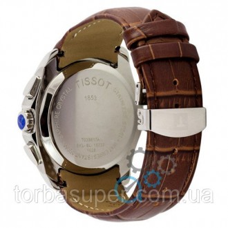 Механические часы мужские Tissot T-Classic Couturier Chronograph Brown-Gold-Whit. . фото 3