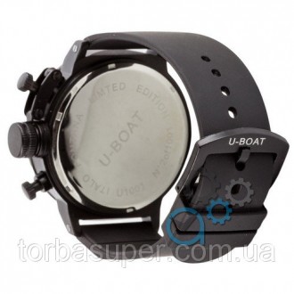 Мужские наручные часы (копия) U-boat Italo Fontana All Black-Green. . фото 3