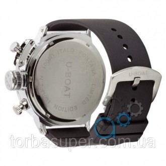 Мужские наручные часы (копия) U-boat Italo Fontana Silver-Black-Blue. . фото 3