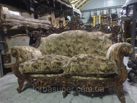 Роскошный диван 2-ка Людовик , выполненный в стиле бароко, Каркас полностью из н. . фото 2