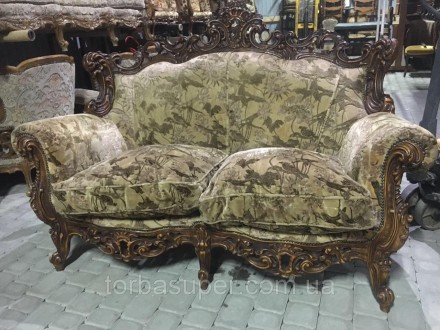 Роскошный диван 2-ка Людовик , выполненный в стиле бароко, Каркас полностью из н. . фото 4