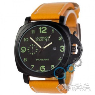 Наручные мужские часы (копия) Panerai Luminor Marina 1706 Light-Brown-Black. . фото 1