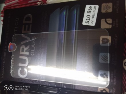 Защитное ультрафиолетовое стекло на Samsung S10 S10 lite s10 plus Note 9 Note 8 . . фото 13