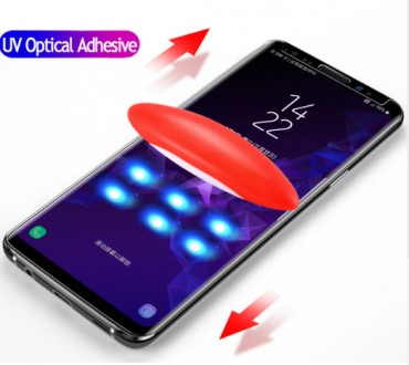 Защитное ультрафиолетовое стекло на Samsung S10 S10 lite s10 plus Note 9 Note 8 . . фото 2