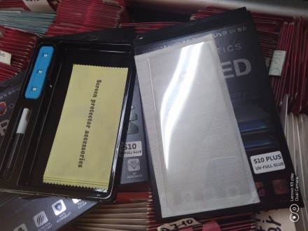 Защитное ультрафиолетовое стекло на Samsung S10 S10 lite s10 plus Note 9 Note 8 . . фото 8