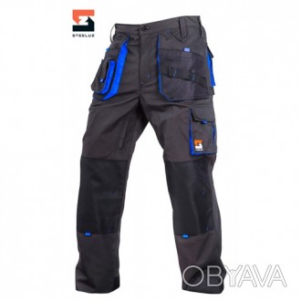 Рабочие брюки мужские 
- 9 объемных карманов: из них 6 на липучке - для надежно. . фото 1